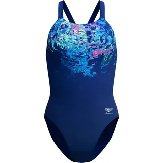 Speedo Female Placement Printed Leade NVY/BLU - 40