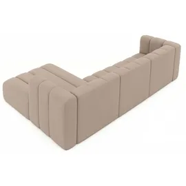kaiser möbel Ecksofa L-Form GRAND 318 cm, stoff Salvador, Beige, Rechts - Beige