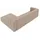 kaiser möbel Ecksofa L-Form GRAND 318 cm, stoff Salvador, Beige, Rechts - Beige