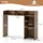 Costway Schreibtischregal 94 x 25 x 74 cm Braun