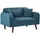 [en.casa] Sofa Midt 132x70x81 cm Cord Blau