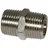 Riegler Doppelgewindenippel R 1/2 a., R 1/2 a., SW 27, Messing vernickelt