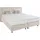 Westfalia Schlafkomfort Boxspringbett, inkl. Kaltschaum-Topper und Zierkissen Strukturstoff, Liegefläche B/L: 180 cm x 200 cm, H3, 7-Zonen-Kaltschaummatratze, beige Boxspringbett, Made in Germany - Möbel