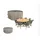 Raffles Covers Abdeckhaube für runder Tisch mit Gartenstühle 215 x 85 cm Braun