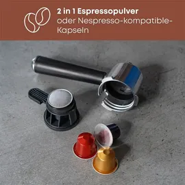 Proficook PC-ES-KA 1266 silber mit Milchaufschäumer