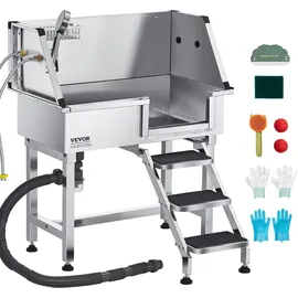 Vevor Hundewaschstation Edelstahl 870x488x1025 mm