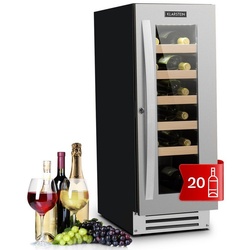 Klarstein Weinkühlschrank Vinovilla Smart, für 20 Standardflaschen á 0,75l,Wein Flaschenkühlschrank Weintemperierschrank Weinschrank Kühlschrank