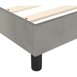 vidaXL Boxspringbettgestell 160 x 200 cm Hellgrau
