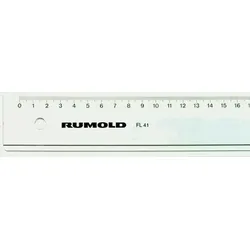 RUMOLD Lineal Kunststoff leicht getönt 40cm Packung mit 10 Stück