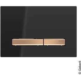 Geberit Sigma50 Betätigungsplatte rotgold/schwarz