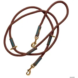 Hunter Verstellbare Führleine Malia 8/200, schokobraun/dunkelbraun