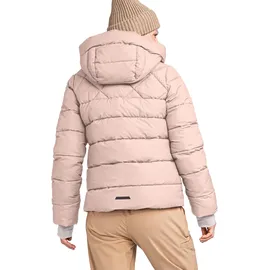 Schöffel Damen Ins Jacket Boston L, warme Winterjacke aus recycelten Materialien, leichte Steppjacke mit Kapuze, winddicht und wasserabweisend, mushroom, 48
