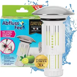 Abfluss-Fee Verschlussstopfen weiß/chrom mit Duftstein | Gr.: onesize