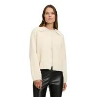 Betty Barclay Strickjacke mit Kunstfellbesatz, beige 44