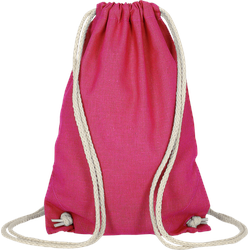 Event-Bag - 11 Farben | mit robusten Zugbändern | 21x29cm | Jutebeutel | kleiner Turnbeutel | unbedruckt, pink