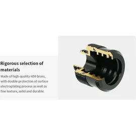 Barrow G1/4 Stecker drehbar auf 90 Grad Buchse, Weiß