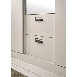 furn.design Kleiderschrank Stove in weiß Pinie anthrazit Schiebetürentürenschrank Soft-Close - Weiß