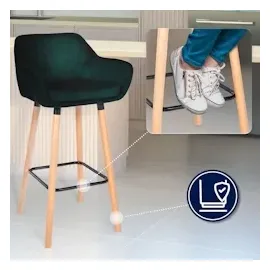 CLP 2er Set Barhocker Grant Samt grün