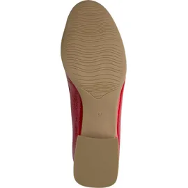 Marco Tozzi Damen Slipper weiches Feel Me Fußbett weiches Innenfutter Vegan stoßdämpfender AbsatzVegan, rot 38 EU