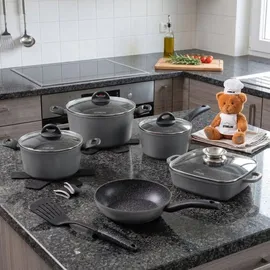 STONELINE Kochgeschirr-Set 15-tlg. 18 cm rund + 20 cm rund + 24 cm rund