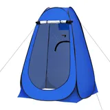 ZBAOLTO Pop Up Toilettenzelt Umkleidezelt, Outdoor Camping Duschzelt Toilette, Anti UV Ankleidezelt für Strand, Angeln, Baden, mit Tragetasche (Blau, 150 * 150 * 190)