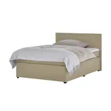 deinbett Boxspringbett ¦ beige ¦ Maße (cm): B: 147 H: 104