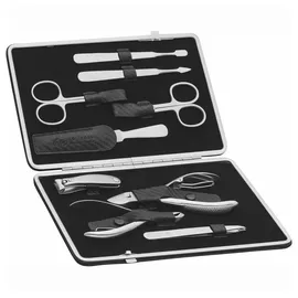 Erbe Manicure-Etui Carbon 9tlg
