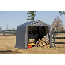 ShelterLogic Shed-in-a-Box Foliengerätehaus 9m2 grau