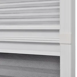 vidaXL Insektenschutz-Plissee für Fenster 80 x 120 cm Schwarz