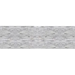 Rodnik Deko-Rückwand, Küchenrückwand, Wandbild "Klinkerwand" ABS-Kunststoff 60x200cm, biegbar, hochwertig mit UV- Direktdruck, für alle Räume geeignet