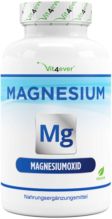 Magnesium - 365 Kapseln - 665 mg je Kapsel