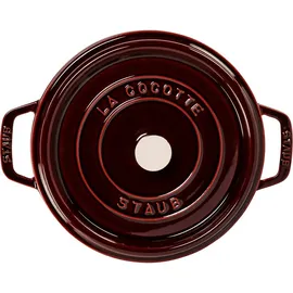 Staub Cocotte 24 cm rund grenadine-rot