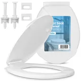 Universal Toilettendeckel Klobrille Klodeckel WC Toiletten Sitz Deckel PP Weiß