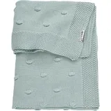 Meyco 2733053 Babydecke gestrickt mit Knoten 75x100 cm, Stone Green