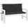 vidaXL Bankauflage 120 x 50 x 7 cm schwarz 2 St.