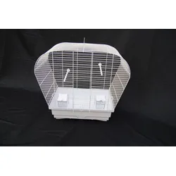 Vogelkäfig Vogelheim für Sittiche weiß 60 cm