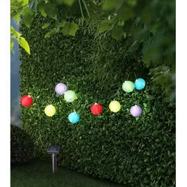GLOBO Solarlichterkette Kunststoff 3 m Bunt