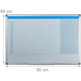 Relaxdays Whiteboard 60 x 90 cm Weiß
