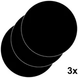 Magnetische Metallplättchen 3x Magnetplatten Kreisförmig Selbstklebend 50mm Durchmesser