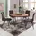 FineBuy Esszimmertisch Rund Ø 120 cm Sheesham braun