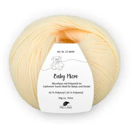 Pro Lana Häkelgarn Baby Micro Gelb 155 m