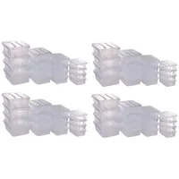 Logiplast gmbh 32 Stück Aufbewahrungsboxen Set - 8 Stück