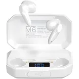 Krüger&Matz Kruger&Matz M6 Bluetooth 5.1 Kopfhörer mit Powerbank - Weiß