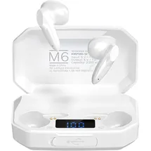 Krüger&Matz Kruger&Matz M6 Bluetooth 5.1 Kopfhörer mit Powerbank - Weiß