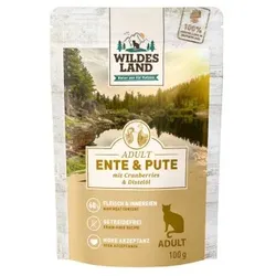 WILDES LAND Adult 12x100g Ente & Pute