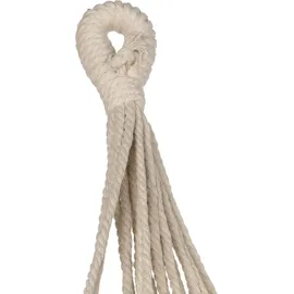outtec Outtec® Hängematte - 200x150 cm, bis 200kg - Boho Baumwoll Hammock für Outdoor, Garten, Balkon, - für Kinder und Erwachsene, Beige