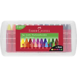 Faber-Castell Jumbo Wachsmalstifte farbsortiert,