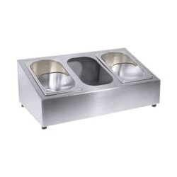 Contacto Besteckkasten für 3 Einsätze silber, 55.5x22x32 cm
