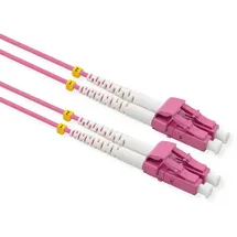 Value LWL-Kabel 50/125μm OM4, LC/LC, LSOH, violett, 0,5 m