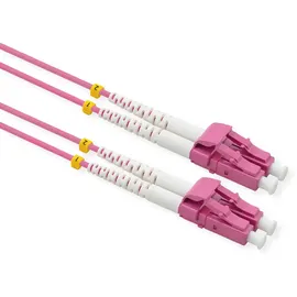 Value LWL-Kabel 50/125μm OM4, LC/LC, LSOH, violett, 0,5 m